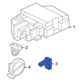 Porsche OE - Center Air Bag Impact Sensor
