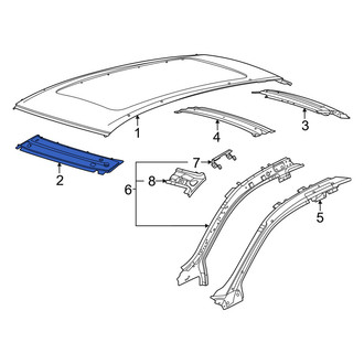 Porsche OE - Front Roof Header Panel