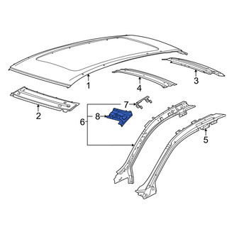 Porsche OE - Left Roof Header Panel Bracket
