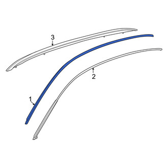 Porsche OE - Left Roof Molding