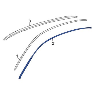 Porsche OE - Left Roof Panel Weatherstrip