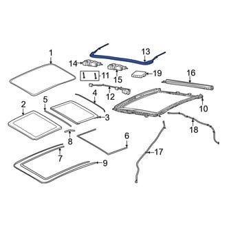 Porsche OE - Sunroof Deflector