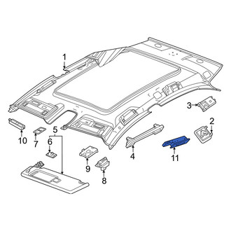 Porsche OE - Left Reading Light