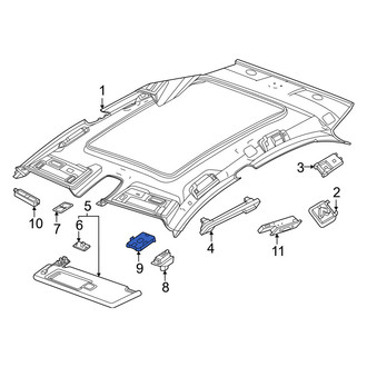 Porsche OE - Sun Visor Support