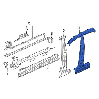 Porsche OE - Left Body B-Pillar