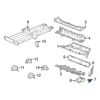 Porsche OE - Left Outer Child Restraint Anchor Plate Bracket