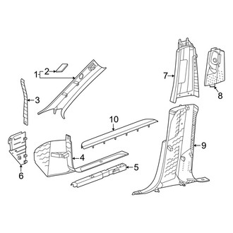 Porsche OE - Pillars, Rocker & Floor - Interior Trim (BATTERY EV (EV/BEV))