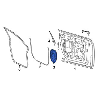 Porsche OE - Front Left Door Access Cover