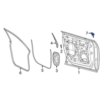 Porsche OE - Front Left Door Shell Seal