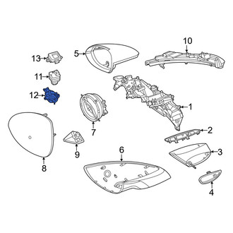 Porsche OE - Front Park Assist Camera Bracket
