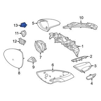 Porsche OE - Center Left Park Assist Camera Housing