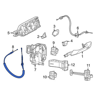 Porsche OE - Rear Door Latch Cable