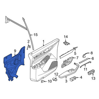 Porsche OE - Front Door Panel Insulation