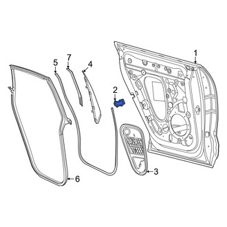 Porsche OE - Rear Door Shell Insulator