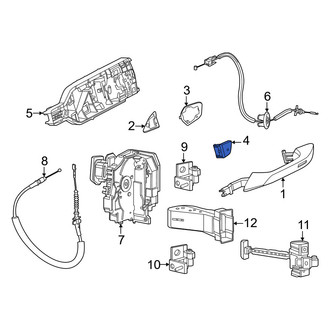Porsche OE - Front Left Outer Interior Door Handle Screw Cap