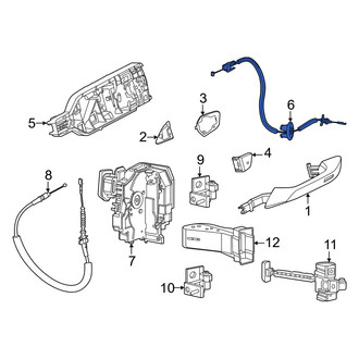 Porsche OE - Rear Door Latch Cable