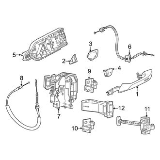 Porsche OE - Rear Door - Lock & Hardware (BATTERY EV (EV/BEV))