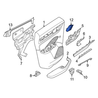 Porsche OE - Front Left Door Lock Switch
