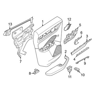 Porsche OE - Rear Door - Interior Trim (With Sunshade)