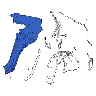 Porsche OE - Rear Left Outer Quarter Panel