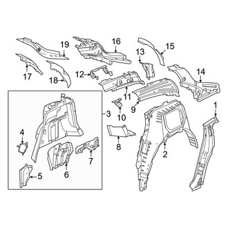 Porsche OE - Quarter Panel - Inner Structure (BATTERY EV (EV/BEV))