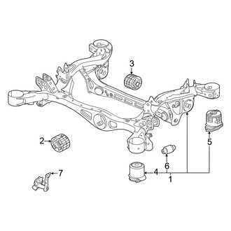 Porsche OE - Rear Suspension - Suspension Mounting (4 Electric)