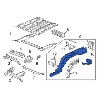 Porsche OE - Front Frame Side Member Assembly