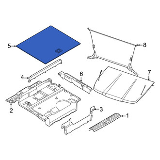 Porsche OE - Rear Spare Tire Compartment Cover