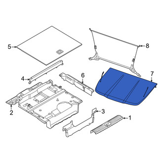 Porsche OE - Rear Luggage Compartment Cover