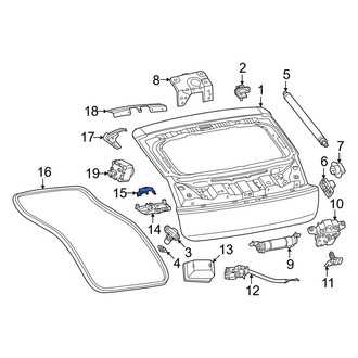 Porsche OE - Rear Park Assist Camera Bracket