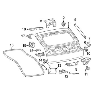 Porsche OE - Lift Gate - Gate & Hardware