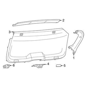 Porsche OE - Lift Gate - Interior Trim (BATTERY EV (EV/BEV))