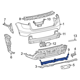 Porsche OE - Rear Bumper Cover Bracket