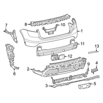 Porsche OE - Rear Bumper - Bumper & Components (4 Electric / 4S Electric / Electric)