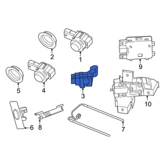 Porsche OE - Rear Left Inner Parking Aid Sensor Bracket