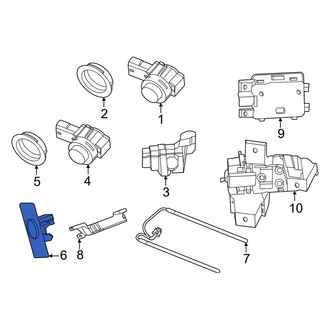 Porsche OE - Rear Left Parking Aid Sensor Bracket