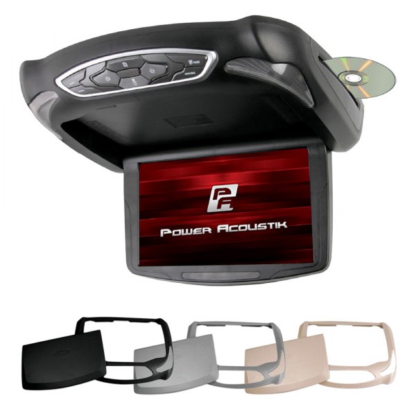 Power Acoustik® - 10.3" Flip Down LCD Monitor with Built-In DVD Player, MHL MobileLink Input and 3 Housing Options