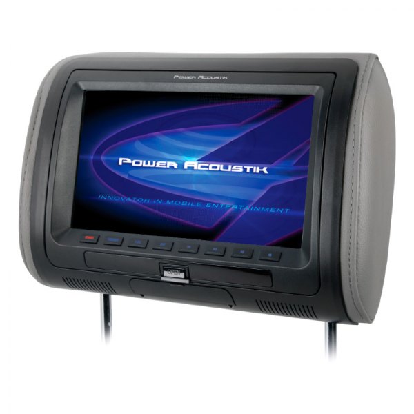 Power Acoustik® - 7" Headrest LCD Monitor with Built-In IR Transmitter and 3 Interchangeable Covers