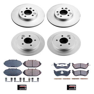 PowerStop® - Z17 Evolution Geomet® Plain Front and Rear Brake Kit