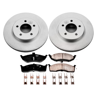 PowerStop® - Z17 Evolution Geomet® Plain Front Brake Kit