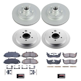 PowerStop® - Z17 Evolution Geomet® Plain Front and Rear Brake Kit