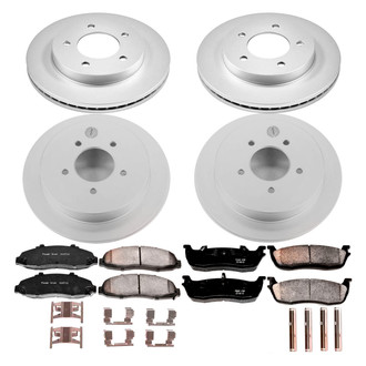 PowerStop® - Z17 Evolution Geomet® Plain Front and Rear Brake Kit