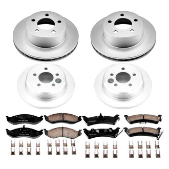 PowerStop® - Z17 Evolution Geomet® Plain Front and Rear Brake Kit