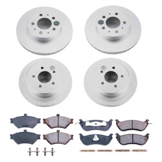 PowerStop® - Z17 Evolution Geomet® Plain Front and Rear Brake Kit