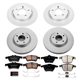 PowerStop® - Z17 Evolution Geomet® Plain Front and Rear Brake Kit