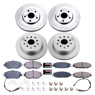 PowerStop® - Z17 Evolution Geomet® Plain Front and Rear Brake Kit