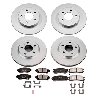 PowerStop® - Z17 Evolution Geomet® Plain Front and Rear Brake Kit