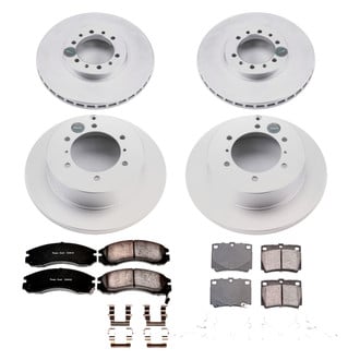 PowerStop® - Z17 Evolution Geomet® Plain Front and Rear Brake Kit