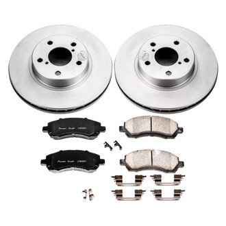 PowerStop® - Z17 Evolution Geomet® Plain Front Brake Kit