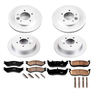 PowerStop® - Z17 Evolution Geomet® Plain Front and Rear Brake Kit